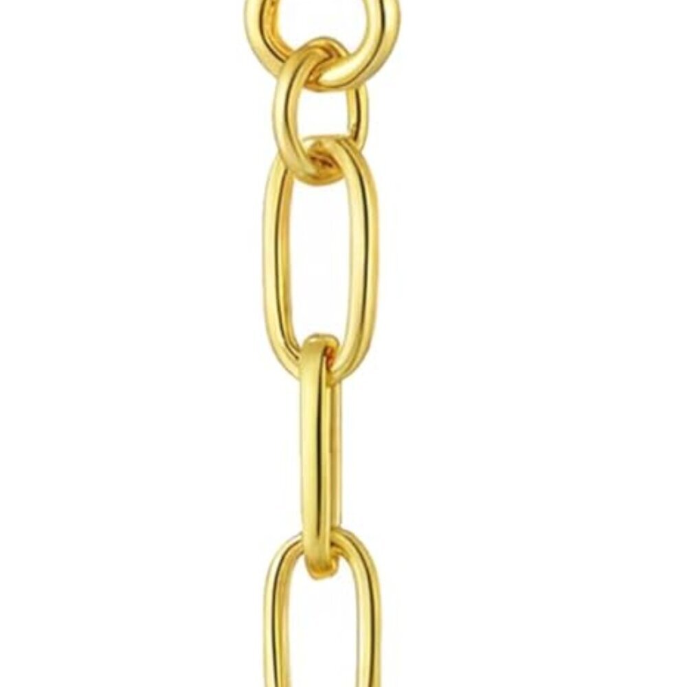 Gold Bubble Initial Keychain Charm For Women Bag … - image 2